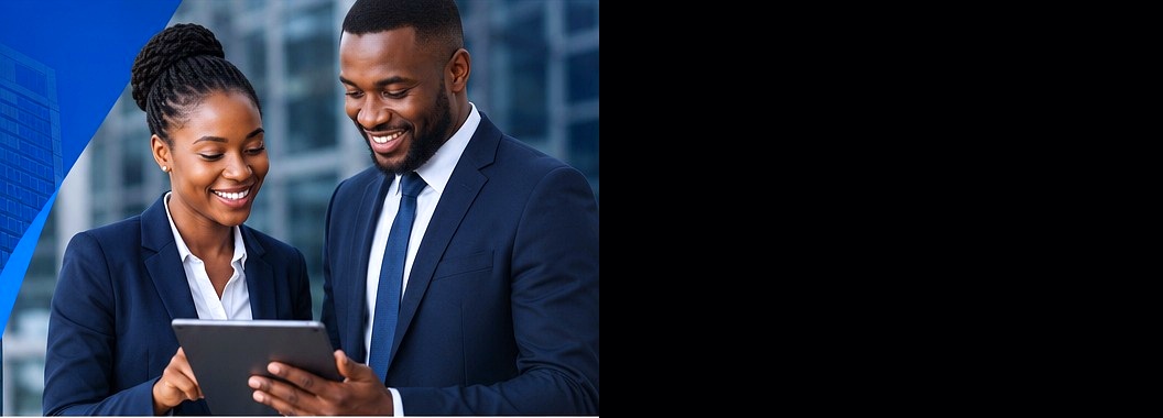 African corporate professionals collaborating